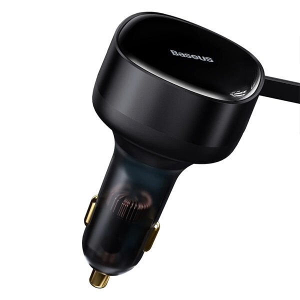 Baseus Enjoyment Retractable 2 in 1 Car Charger C+L 30W